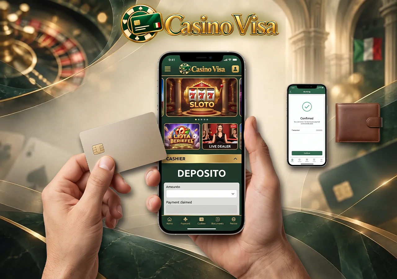 Il versamento richiede la scelta della carta e la conferma bancaria.
